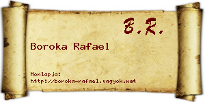 Boroka Rafael névjegykártya